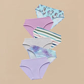 UltraModal™ Kids FeelFree Girls Bikini Brief 6-Pack | Sparkle Stripe Pack