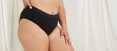Stretch Cotton High-Waist Brief | Black