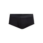 Stretch Cotton Brief w/ Fly | Black