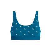 Stretch Cotton Scoop Bralette | Shark
