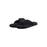 Plush Slippers | Black
