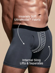 UltraModal™ Core Ball Caddy™ Boxer Brief w/ Fly | Black