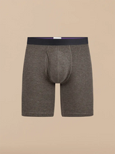UltraModal™ Core Ball Caddy Long Boxer Brief w/ Fly | Heather Charcoal
