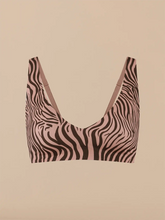 Seamless Plunge Bralette | Blush Zebra