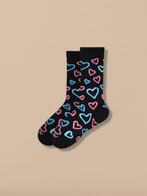 Heritage Crew Sock | Electric Hearts 2.0