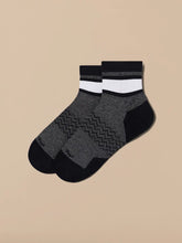 Essential Quarter Sock | Grey Stripe