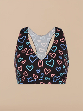 UltraModal™ FeelFree Curvy Racerback Bralette | Electric Hearts 2.0