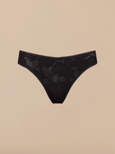 All Over Lace V-Front Thong - New | Black Hearts