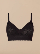 All Over Lace Longline Bralette | Black Hearts