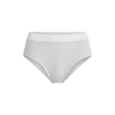 Stretch Cotton High-Waist Brief | Heather Grey