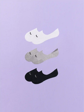 Essential No Show Sock 3-Pack | White/Heather Grey/Black Pack