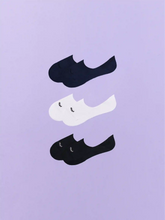 Essential No Show Sock 3-Pack | White/Dark Sapphire/Black Pack