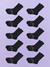 Essential Crew Sock 10-Pack | Black Pack