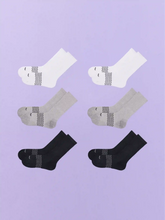 Essential Crew Sock 6-Pack | White/Heather Grey/Black Pack