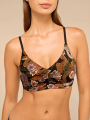 UltraModal™ FeelFree Ruched Bralette with Cups | Garden Snake