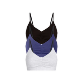 UltraModal™ FeelFree Ruched Bralette 3-Pack | Classic Navy Pack