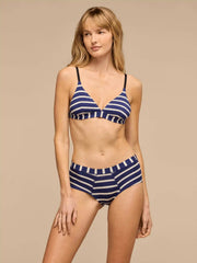 UltraModal™ FeelFree Triangle Bralette | Navy Stripes