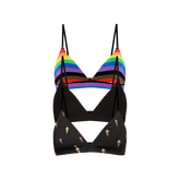 UltraModal™ FeelFree Triangle Bralette 3-Pack | Pride Pack