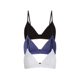 UltraModal™ FeelFree Triangle Bralette 3-Pack | Classic Navy Pack