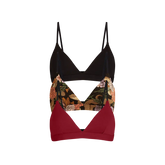 UltraModal™ FeelFree Triangle Bralette 3-Pack | Garden Snake Pack