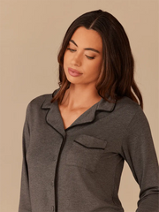 UltraModal™ Long Sleeve PJ Set - Women's | Heather Charcoal