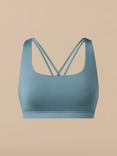Breathe Strappy Back Bralette | Goblin Blue