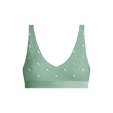 Stretch Cotton V-Neck Bralette | T-Rex