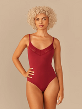 UltraModal™ Lace V-Neck Bodysuit | Cabernet