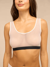 Women's Mesh Scoop Neck Bralette | Peony
