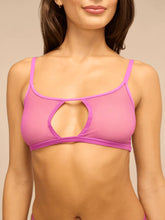 Women's Mesh Cut Out Bralette | Orchid