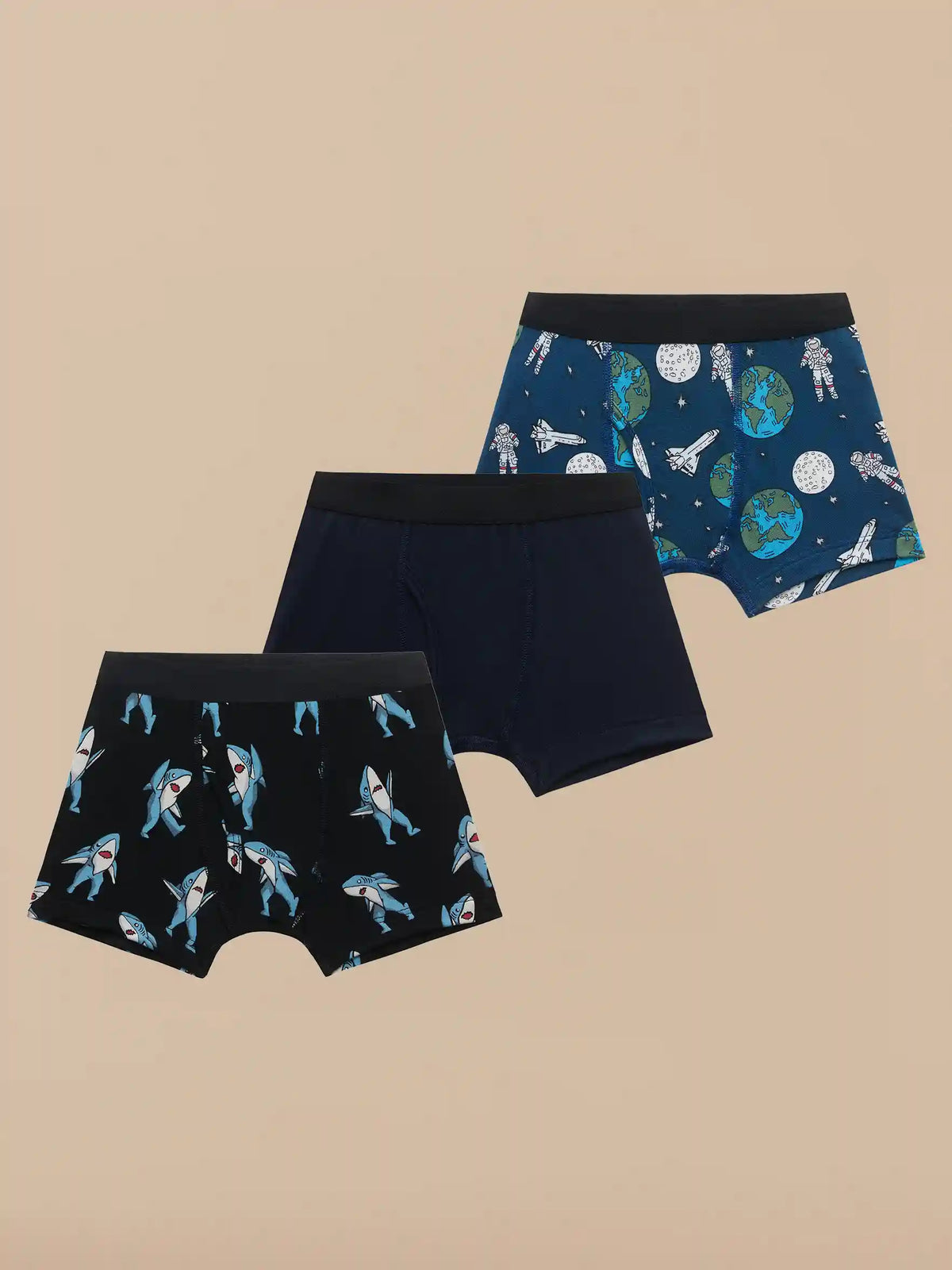 UltraModal™ Kids Core Boys Boxer Brief 3-Pack | Finn to the Moon Pack