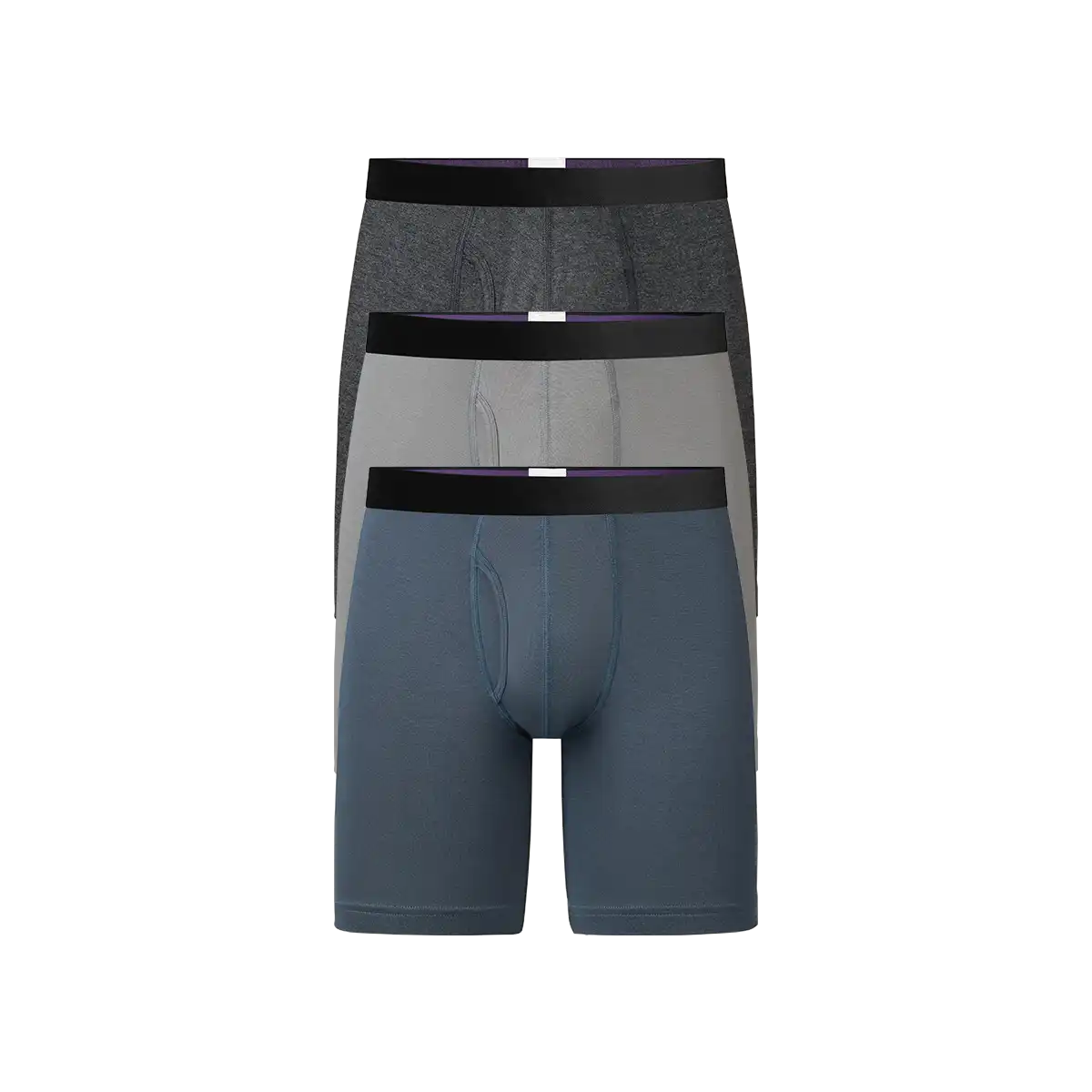 UltraModal™ Core Long Boxer Brief w/ Fly 3-Pack | Grey Tide Pack