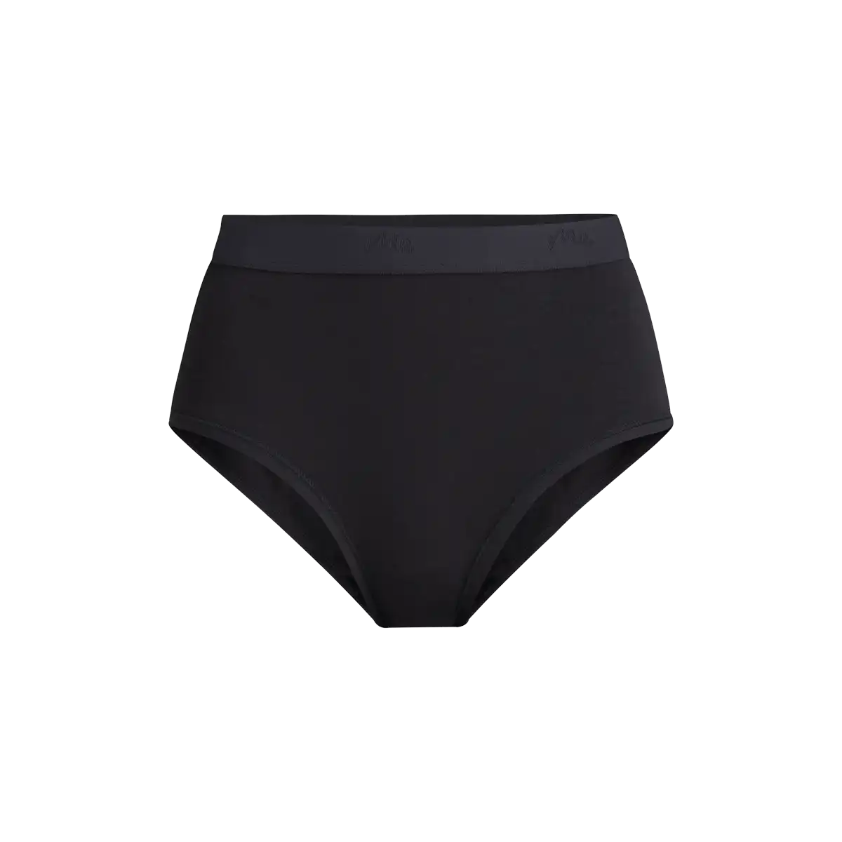 Stretch Cotton High-Waist Brief | Black