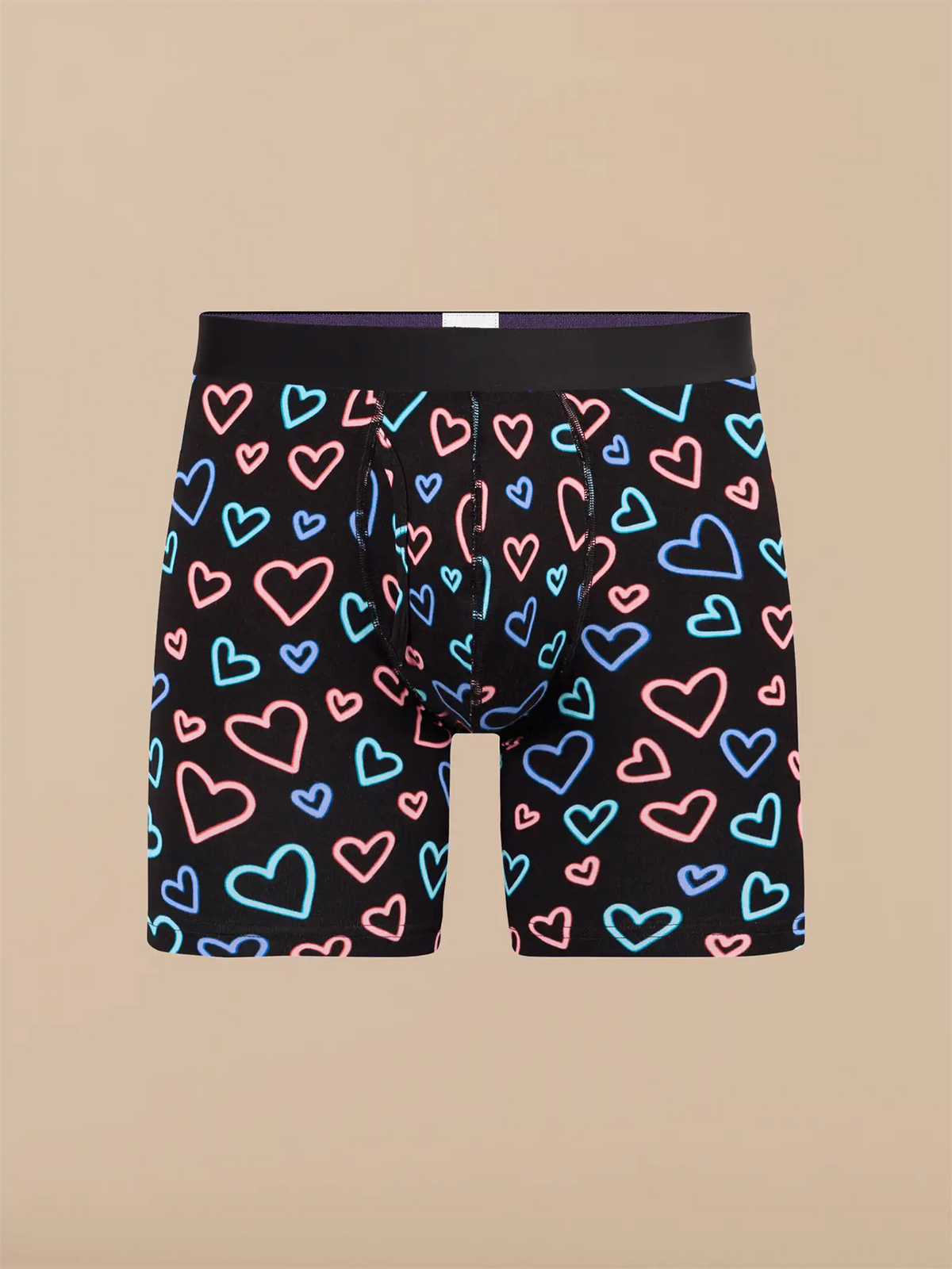 UltraModal™ Core Ball Caddy™ Boxer Brief w/ Fly | Electric Hearts 2.0