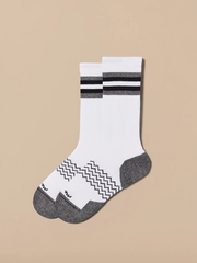 Essential Crew Sock | White Stripe