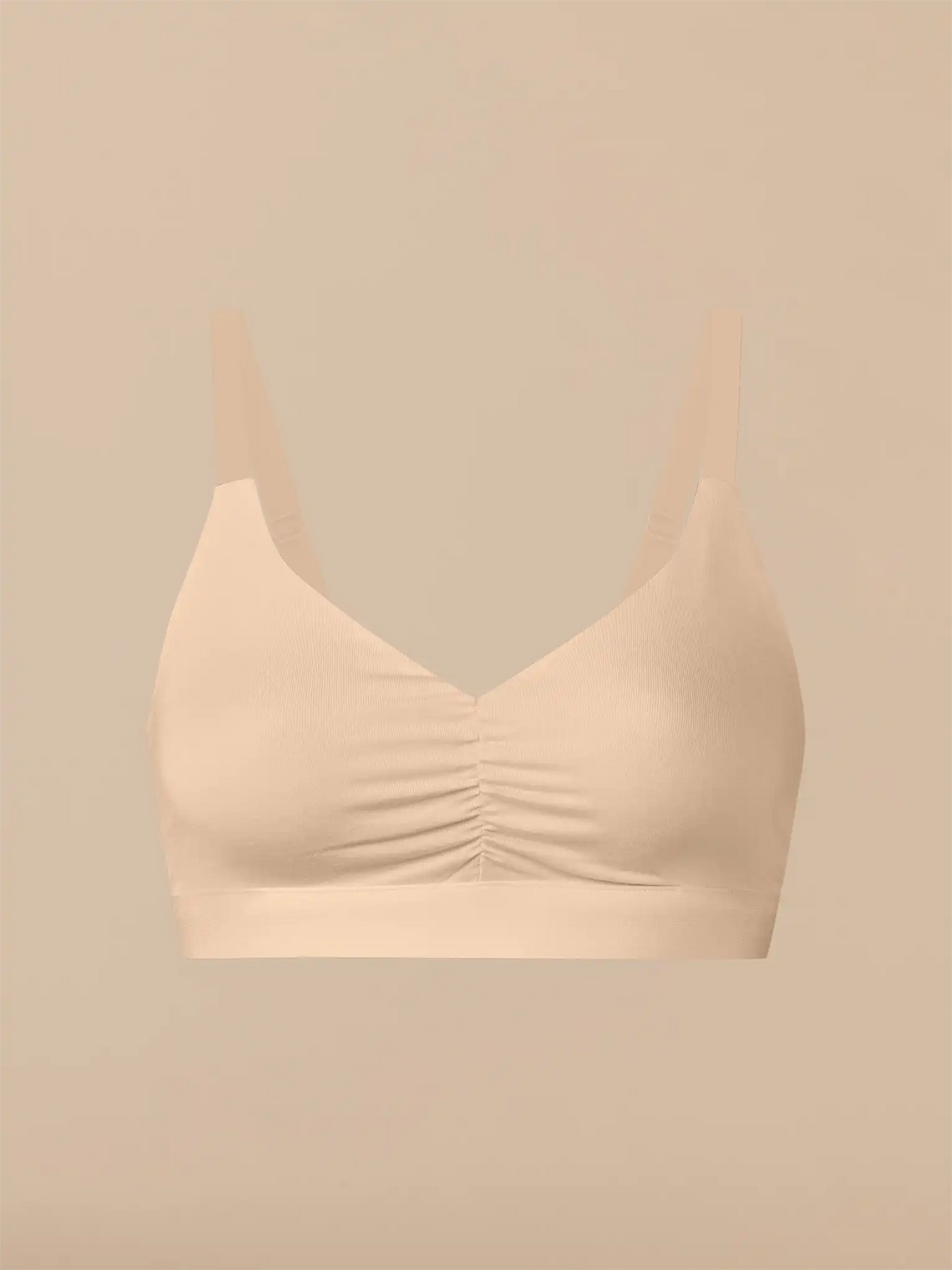 Curvy UltraModal™ FeelFree Ruched Bralette | Brazilian Sand/Brazilian Sand