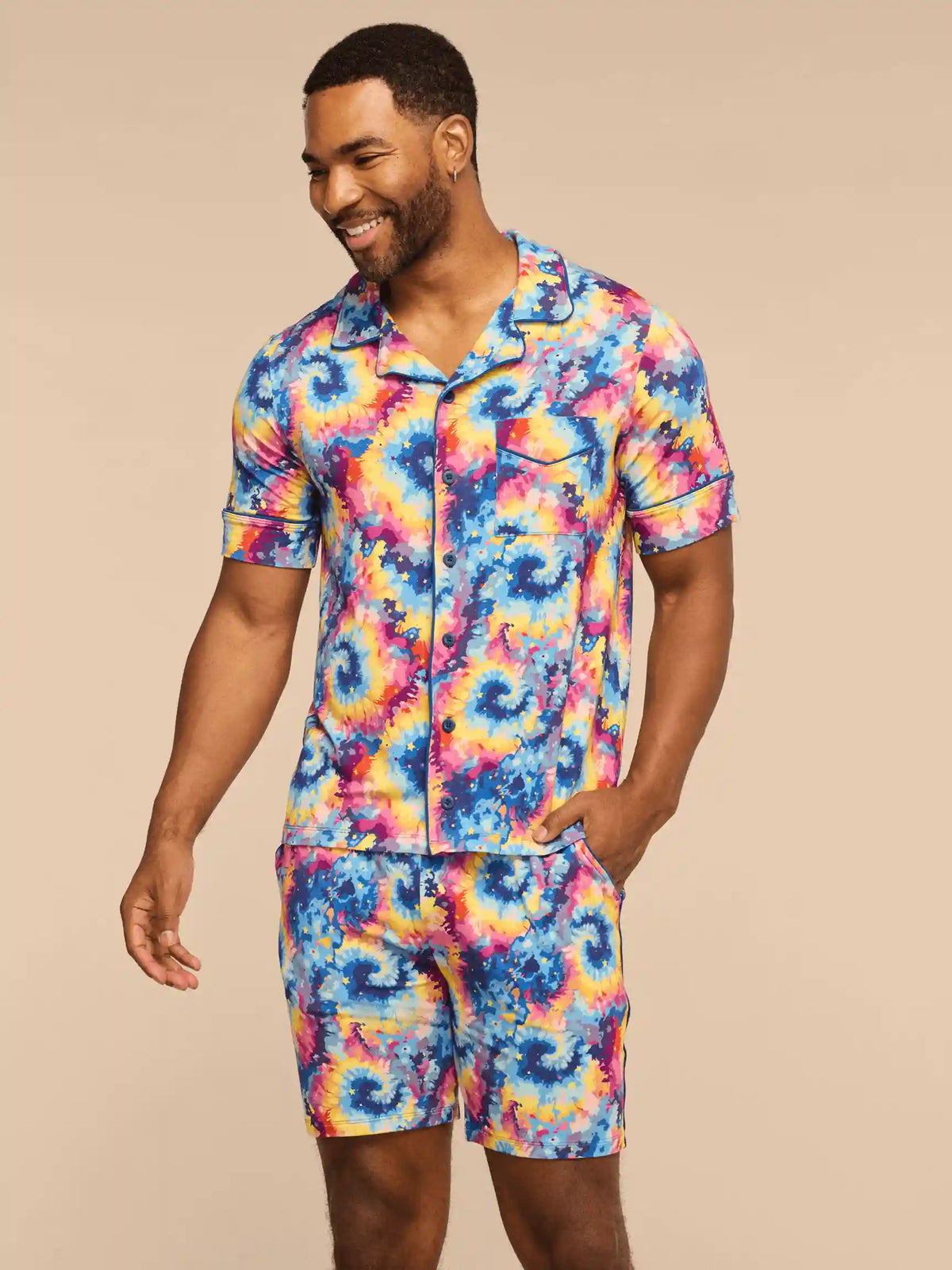 UltraModal™ Short Sleeve PJ Set - Men's | Cosmic