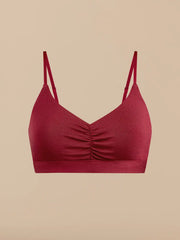 Curvy UltraModal™ FeelFree Ruched Bralette | Cabernet/Cabernet