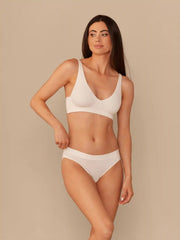 UltraModal™ FeelFree Longline Bralette | White/White