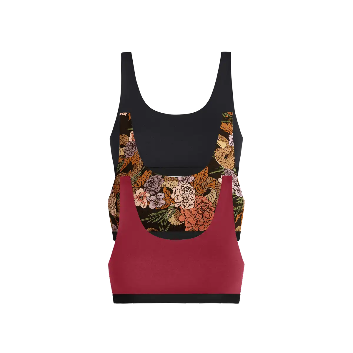 UltraModal™ Core Scoop Bralette 3-Pack | Garden Snake Pack