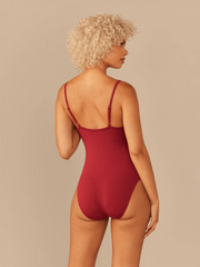 UltraModal™ Lace V-Neck Bodysuit | Cabernet